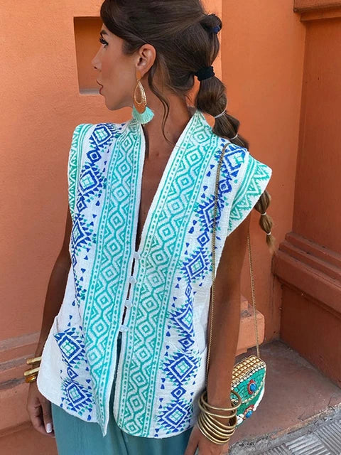 Nina™ - Vintage Sleeveless vest