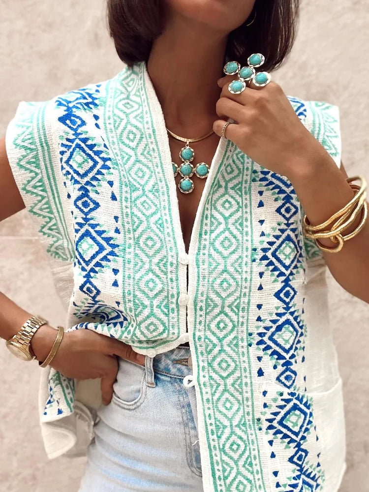 Nina™ - Vintage Sleeveless vest